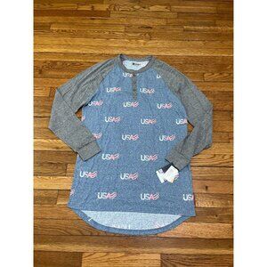 LulaRoe Mark Shirt USA Patriotic Tee Women's Size Large NWT